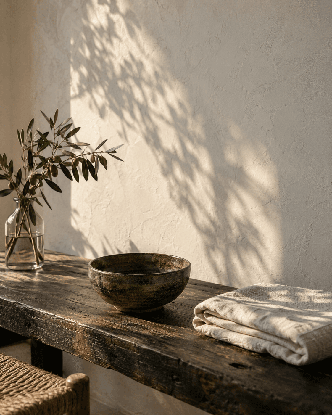 Um espaço sereno para a prática de meditação
